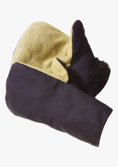 Рукавицы на искусственном меху с брезентовым наладонником 10/100