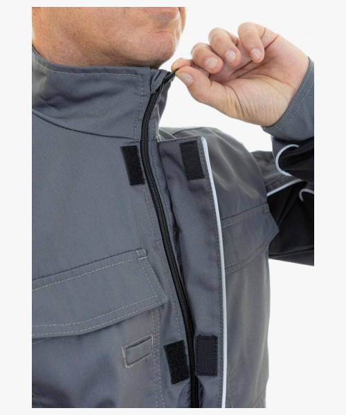 Куртка летняя мужская Brodeks KS201, цвет серый, чёрный