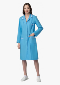 Халат женский Стандарт (тк.ТиСи), голубой