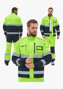 Костюм сигнальный PROFLINE ProfLineSpecialist-1 (тк.Смесовая МВО,240) брюки, желтый/черный