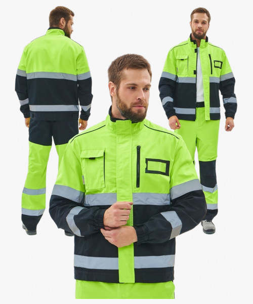 Костюм сигнальный PROFLINE ProfLineSpecialist-1 (тк.Смесовая МВО,240) брюки, желтый/черный