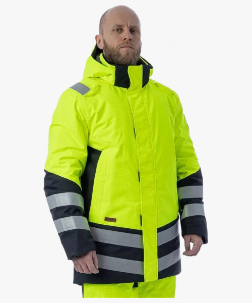 Куртка-парка мультизащитная зимняя Brodeks MW29-83В, цвет жёлтый, чёрный