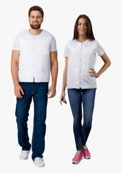 Жилет утепленный Комфорт (Дюспо), белый