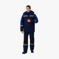 Костюм зимний Вектрон-2 СОП (тк.Смесовая,240) п/к, т.синий/черный/васильковый