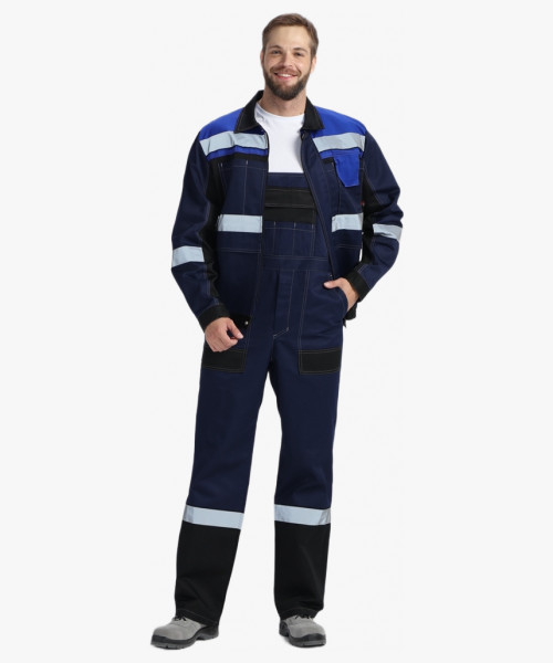 Костюм Виват-2 Премиум IMP (тк.Смесовая,240) п/к, т.синий/черный/васильковый