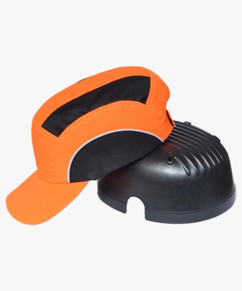 Каскетка защитная с СОП, оранжевый-черный