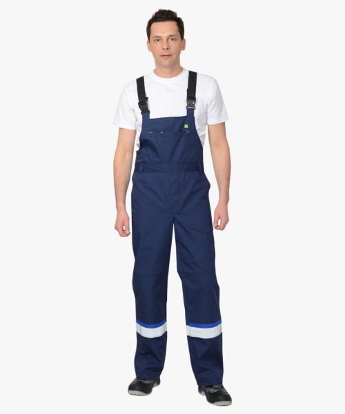 Костюм СИРИУС-БОСТОН куртка, п/к, темно-синий с васильковой и чер. отд.