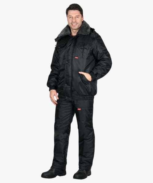 Костюм СИРИУС-ПОЛЮС куртка, брюки черный