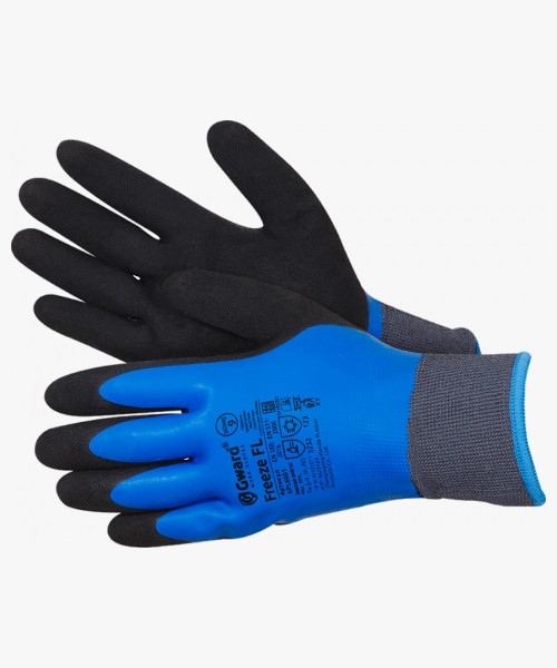 FREEZE FL синий. Перчатки утепленные двухслойные со вспененным латексным покрытием