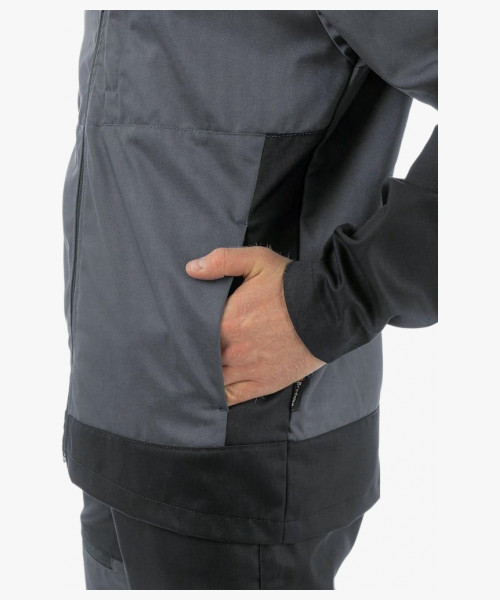 Куртка летняя мужская Brodeks KS234, цвет серый, чёрный