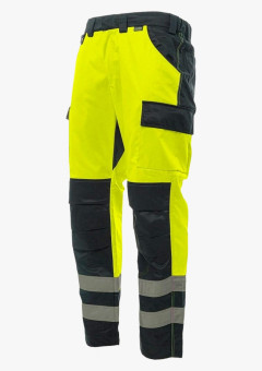 Брюки сигнальные Brodeks KS313, цвет жёлтый, чёрный
