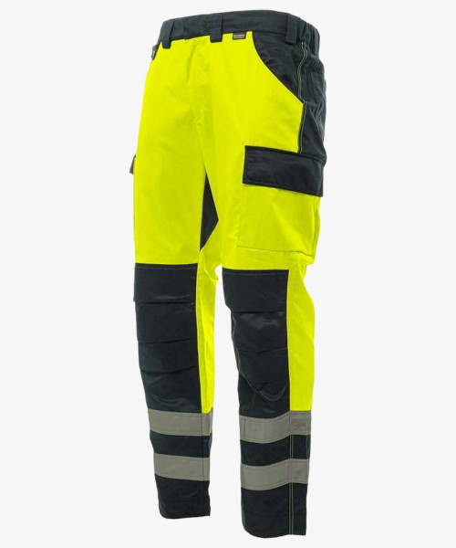 Брюки сигнальные Brodeks KS313, цвет жёлтый, чёрный