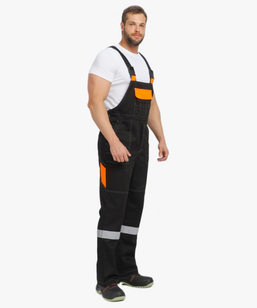 Костюм Виват-2 Премиум CH МВО (тк.Смесовая,240) п/к, черный/оранжевый