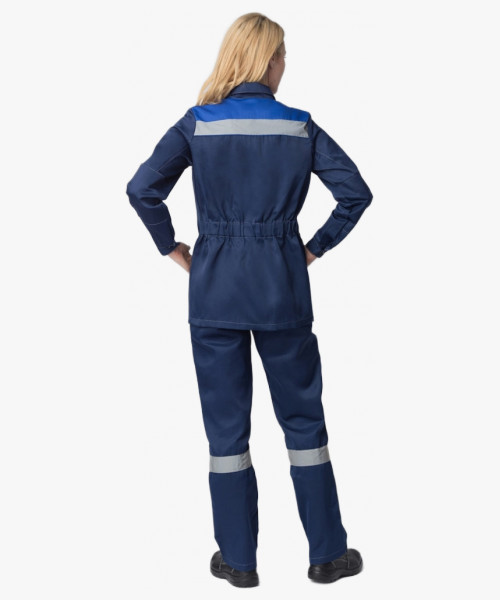 Костюм женский Весна-2 СОП NEW (тк.Смесовая,210) п/к, т.синий/васильковый