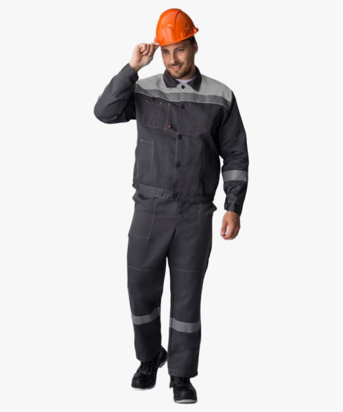 Костюм Лигор-2 СОП (тк.Смесовая,210) п/к, т.серый/св.серый