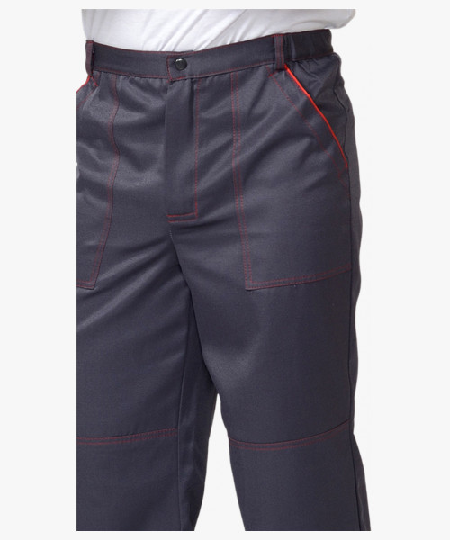 Костюм СИРИУС-МЕХАНИК куртка, брюки серый с красным и СОП