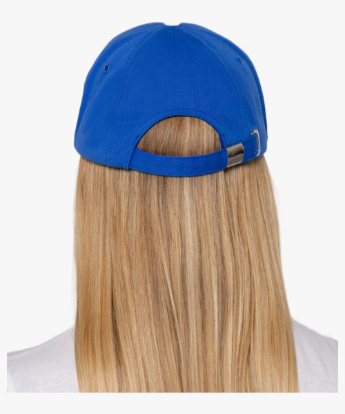 Бейсболка Honor, ярко-синяя с белым кантом