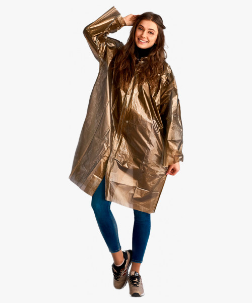 Плащ-дождевик СИРИУС-ЛЮКС на липучке ПВД 80 мкр. пропаянные швы, золотой