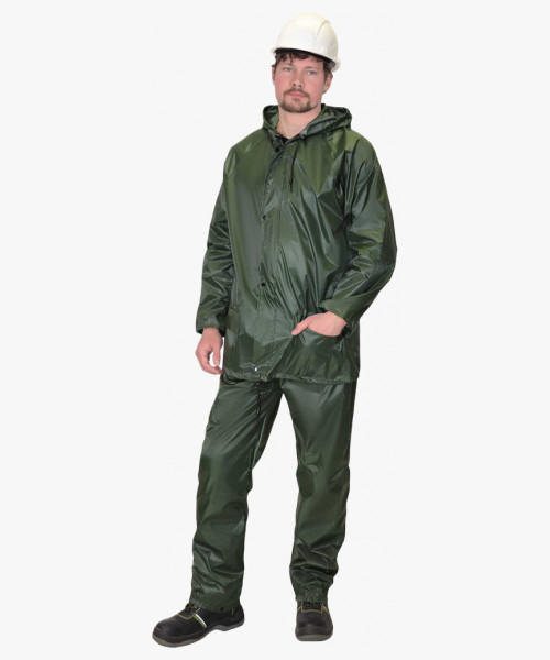 Костюм влагозащитный SIRIUS Стандарт (210 гр/м2) зеленый (ЧЗ)