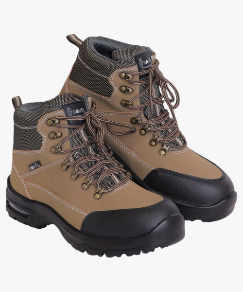 Ботинки БИЗОН, иск. нубук, ПУ-ПУ