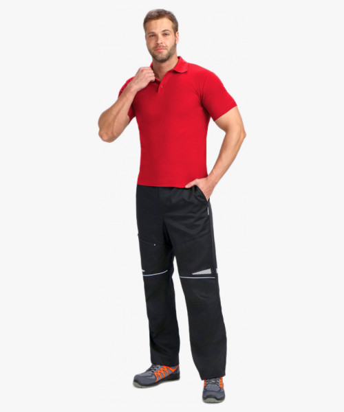 Рубашка поло ProfLineBase (тк.Пике,180), красный