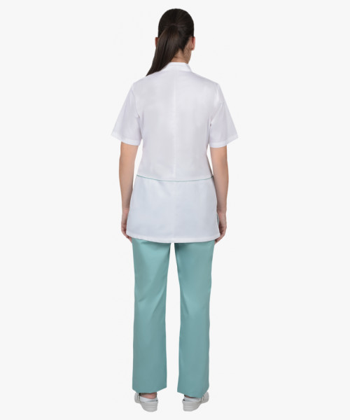 Костюм СИРИУС-ЛАУРА женский белый с мятным