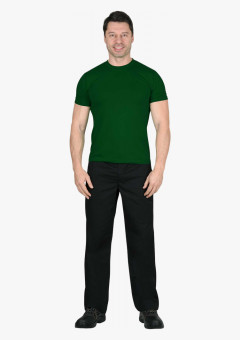 Футболка тёмно-зелёная  160г/м2