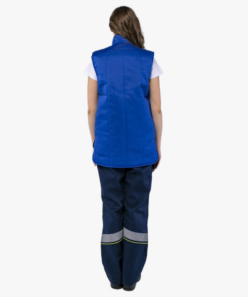 Жилет утепленный Универсальный (Смесовая, 210), васильковый