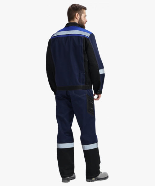 Костюм Виват-2 Премиум IMP (тк.Смесовая,240) п/к, т.синий/черный/васильковый