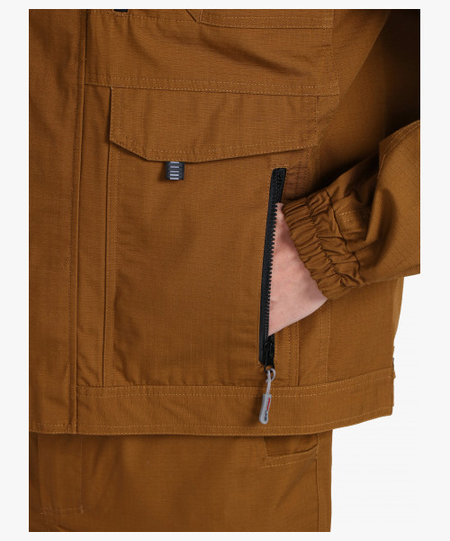 Куртка ProfLineSpecialist (тк.РипСтоп,240), коричневый/черный