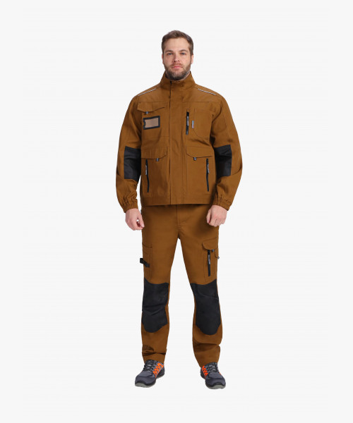 Куртка ProfLineSpecialist (тк.РипСтоп,240), коричневый/черный