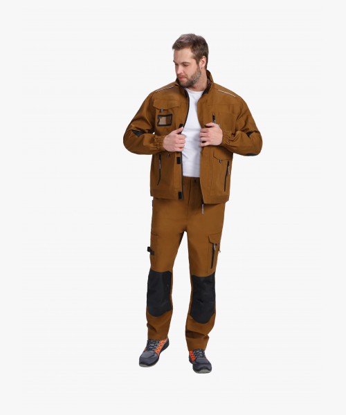 Куртка ProfLineSpecialist (тк.РипСтоп,240), коричневый/черный