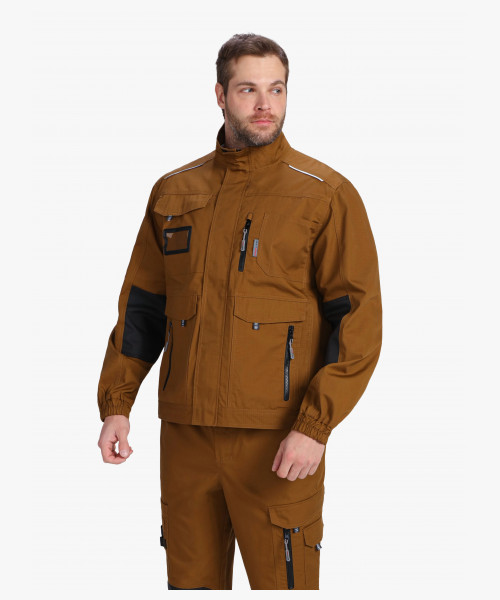 Куртка ProfLineSpecialist (тк.РипСтоп,240), коричневый/черный