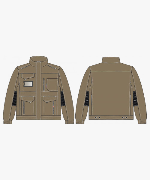 Куртка ProfLineSpecialist (тк. РипСтоп, 240), коричневый/черный