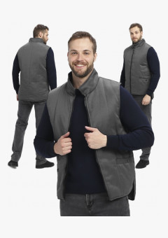 Жилет утепленный Универсальный (Смесовая, 210), темно-серый