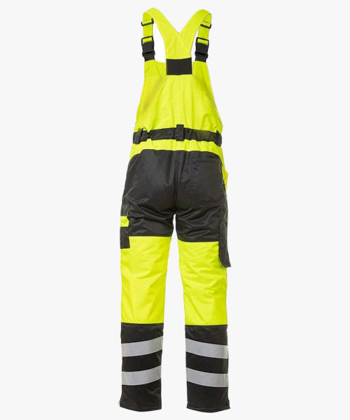 Полукомбинезон сигнальный зимний Brodeks KW 406, цвет жёлтый, чёрный