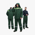 Костюм мужской зимний Квайл-1 СОП (тк.Смесовая,210) брюки, т.зеленый/желтый