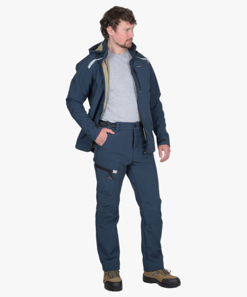 Костюм СИРИУС-СПЕЙС куртка, брюки, софтшелл синий