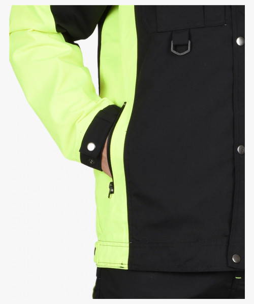 Костюм СИРИУС-ОНИКС куртка, п/к черный с лимонным