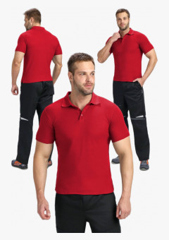 Рубашка поло ProfLineBase (тк.Пике,180), красный