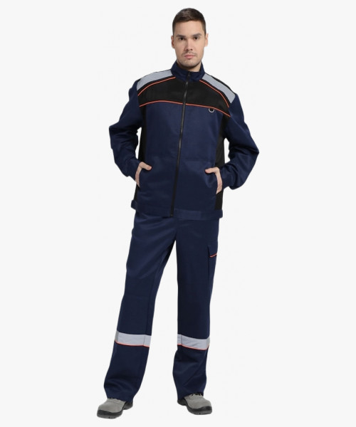 Костюм Практичный-2 СОП CH (тк.Смесовая,210) п/к, т.синий/черный