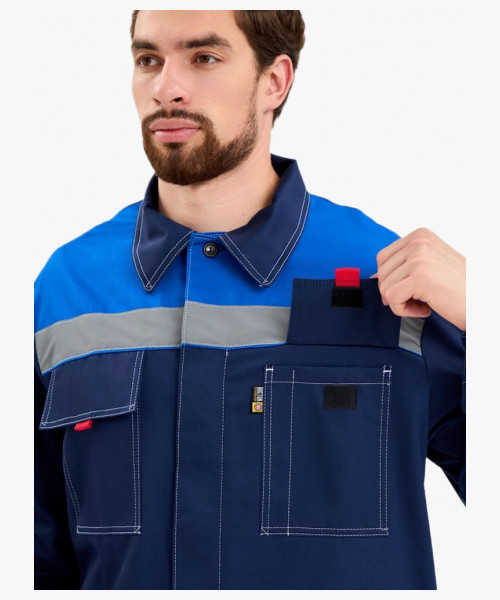 Костюм Бренд (тк.Саржа,240) брюки, синий/васильковый