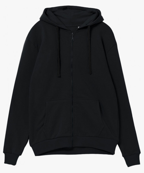 Толстовка на молнии с капюшоном Siverga 2.0, черный