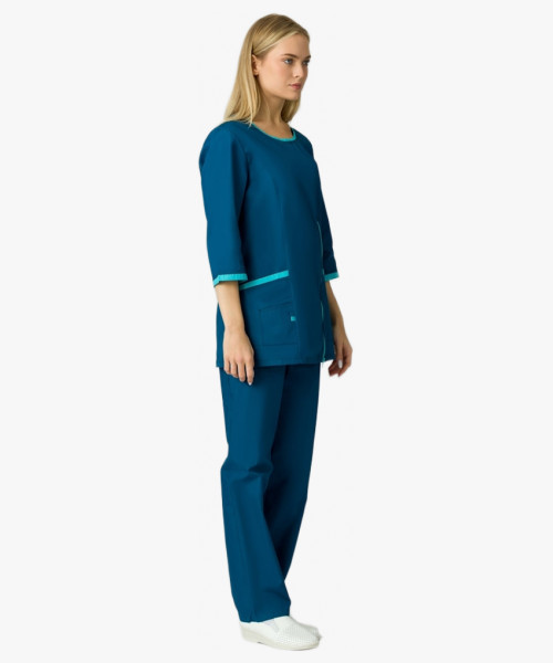 Женский костюм Вояж (ткань ТиСи), морская волна