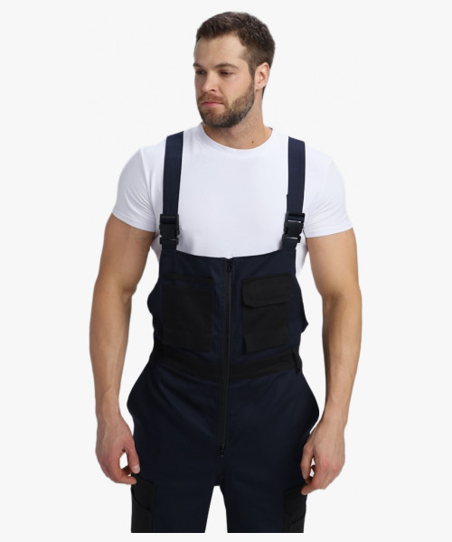 Полукомбинезон Милан CH (тк.Смесовая,260), т.синий/черный