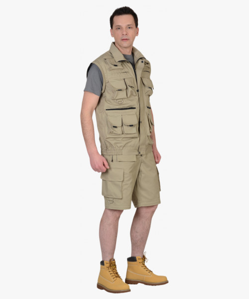 Костюм СИРИУС-ТИГР куртка, брюки (тк. Rodos 245) Песочный