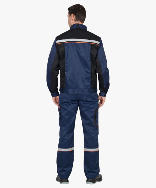 Костюм СИРИУС-ПРАКТИК-1 куртка, п/к т.синий с черным