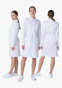 Халат женский Сансара-001 (тк.Смесовая,160) MedLine, белый