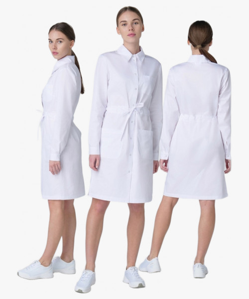 Халат женский Сансара-001 (тк.Смесовая,160) MedLine, белый