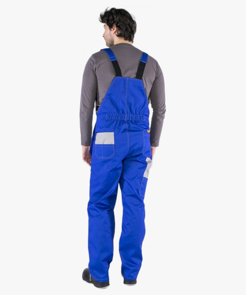 Костюм Союз-Профессионал-2 (тк.Балтекс,240) п/к, васильковый/св.серый/оранжевый